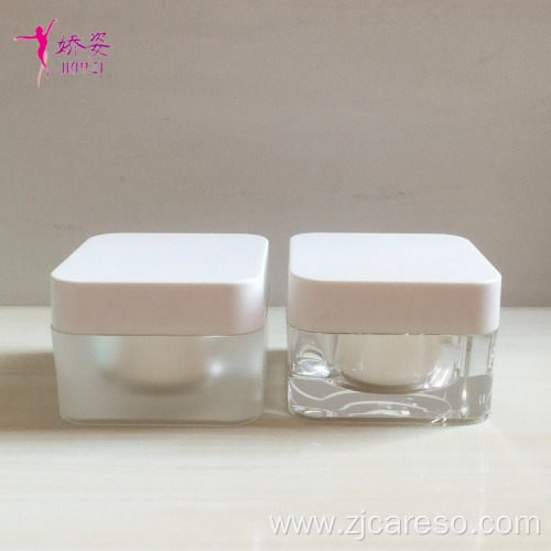 Round Corner Shape Jar Cosmetic Facial Cream Jar